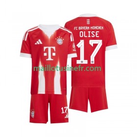 Maillot de Foot Bayern Munich Michael Olise 17 Domicile 2025-26 - Enfant